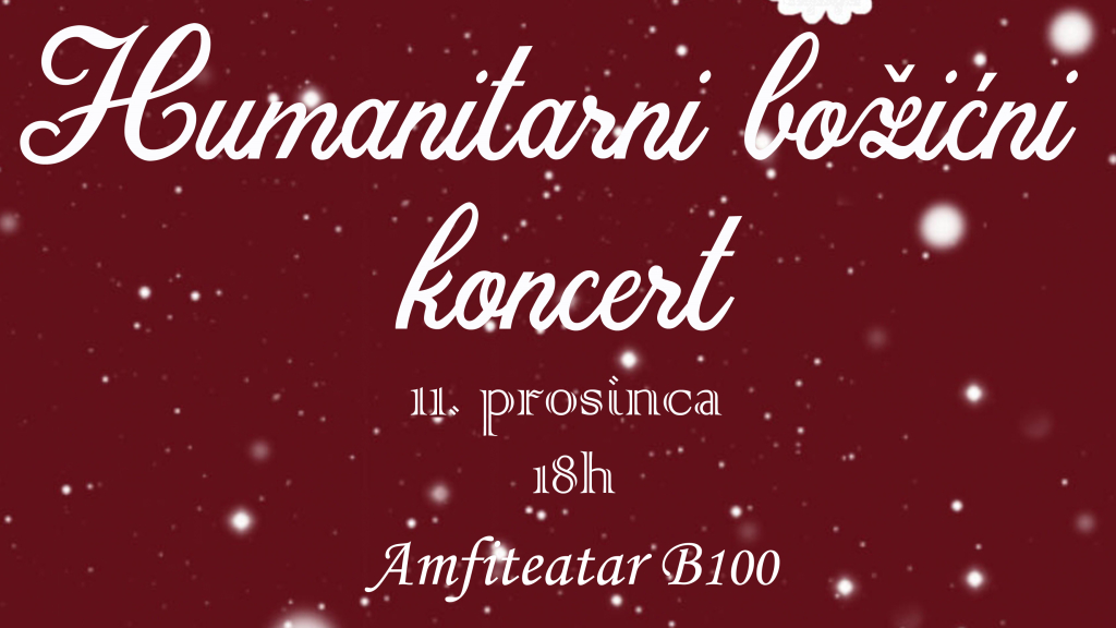 11. prosinca 2019. Humanitarni božićni koncert na MEFST-u